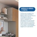 Ver imagem 6 de Módulo Aéreo para Quarto 1 Porta Elegance Marrom/Niquel/Angelin