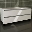 Ver imagem 6 de Gabinete Para Banheiro 2 Gavetas Bn3603 Branco