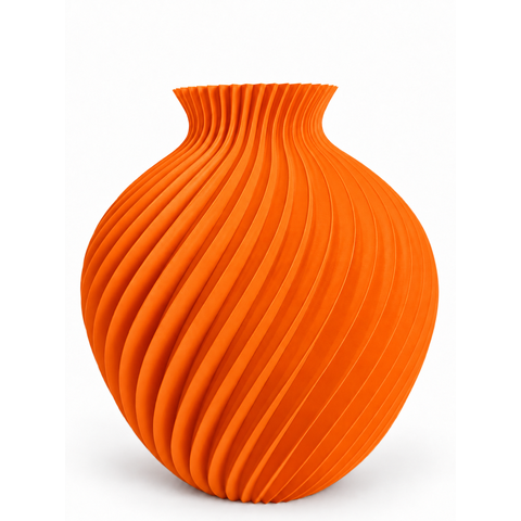 Vaso Decoração Moderno Grande:Laranja