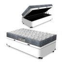Ver imagem 1 de Cama Box Baú Solteiro + Colchão D33 Ortobom Iso 100 88cm