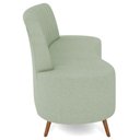 Ver imagem 6 de Sofá 2 Lugares para Sala Living 135cm Pés Palito Tamar K04 Bouclê Verde Água - Mpozenato