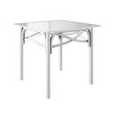 Ver imagem 1 de Mesa Katrina Branca Quadrada Tampo de Madeira 90cm Branco