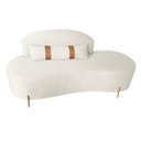 Ver imagem 2 de Sofá Orgânico 2 Lugares Living Maitê 2,20m Élpis Móveis Linho Bege