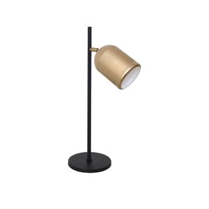 LUMINÁRIA DE MESA ANNY 1 LAMP E27 PRETO/GOLD - 3106 LUM PT/GLD