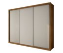 Ver imagem 1 de Guarda Roupa Casal 3 Portas 6 Gavetas - Paradizzo Gold-Cumaru/Fendi - Móveis Novo Horizonte