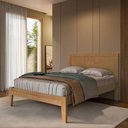 Ver imagem 4 de Cama Casal de Madeira Maciça para Colchão 138x188 Mazzaro F06 Freijó - Lyam Decor