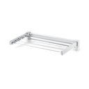 Ver imagem 2 de Varal Retrátil Dobrável Pequeno 70cm de Parede Pratico Organizador Roupas Lavanderia Ordene Branco