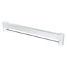 Varal Retrátil Dobrável Pequeno 70cm de Parede Pratico Organizador Roupas Lavanderia Ordene Branco - 4