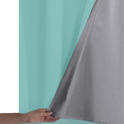Cortina Blackout 280x180 Corta Luz Bloqueia Calor - Azul - 3