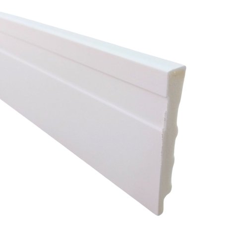 Rodapé 7cm Poliestireno Slim Frisado - 2,4 Metros