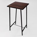 Ver imagem 2 de Mesa Bar Bistrô Alta Madeira Industrial Black Don Castro Decor Conjunto de Mesas e Cadeiras Preto