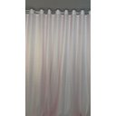 Ver imagem 2 de Cortina no Tecido Voil Rosa Bebê com Forro Microfibra Branco - 1,35l X 2,50a