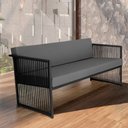 Ver imagem 1 de Namoradeira Santiago em Aço e Corda Náutica