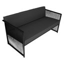 Ver imagem 3 de Namoradeira Santiago em Aço e Corda Náutica