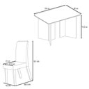 Ver imagem 3 de Mesa de Jantar 4 Lugares Linden com Vidro Mel/off White/pastel - Viero Móveis