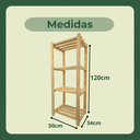 Ver imagem 6 de Estante Multiuso Prateleira Organizadora Pinus 50x120