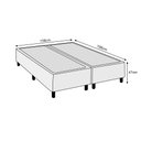 Ver imagem 2 de Base Cama Box Queen Comum Preta
