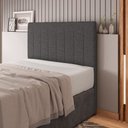Ver imagem 7 de Cabeceira Cama Box Casal King Size Ivana 193cm Linho Cinza - Abmaza