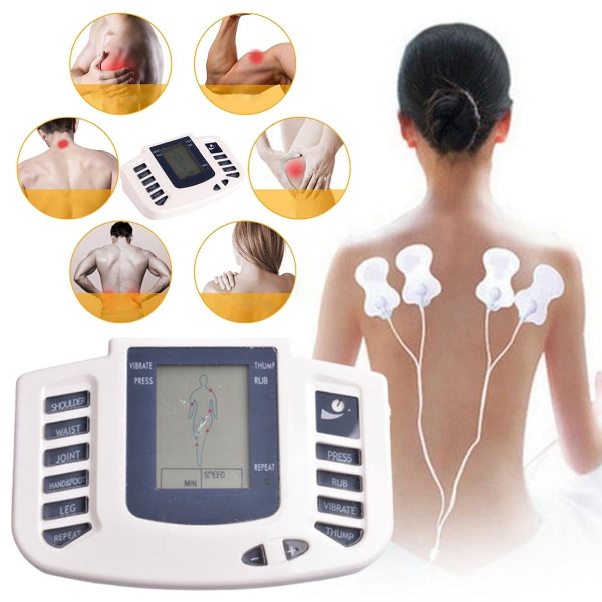 Massageador Aparelho Acupuntura Digital Muscular Terapia Elétrico Relaxamento - 1