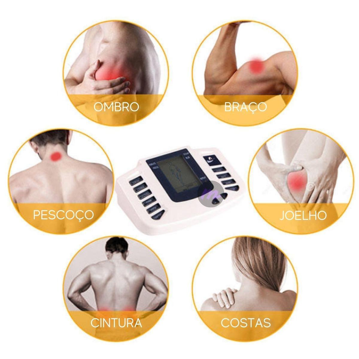 Massageador Aparelho Acupuntura Digital Muscular Terapia Elétrico Relaxamento - 2