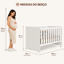 Ver imagem 5 de Berço Tico 100% MDF para Colchão 130x70cm Branco Brilho