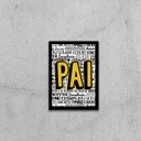 Ver imagem 1 de Quadro Pai Qualidades 24x18cm - com vidro:Madeira preta