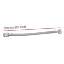 Ver imagem 2 de Engate Rabicho Mangueira Flexivel 60cm 1/2 Polegadas Ajustavel Kit 12 Uni Aço Inox trançado Pia Torn