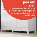 Ver imagem 6 de Guarda-Roupa Casal 6 Portas Yescasa Branco Falco