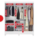 Ver imagem 5 de Guarda-Roupa Casal 6 Portas Falco Yescasa