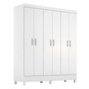 Ver imagem 2 de Guarda-Roupa Casal 6 Portas Yescasa Branco Falco