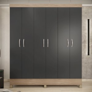 Guarda-Roupa Casal 6 Portas Falco Yescasa