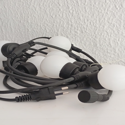 Varal de Luz Cordão 5m e 10 Lâmpadas