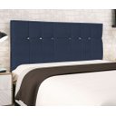 Ver imagem 3 de Cabeceira Estofada Box Casal Encosto para Cama Audi X1 144x126 Azul Marinho