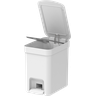 Lixeira Cesto de Lixo com Pedal 6l Branca Banheiro Cozinha - ou - 2