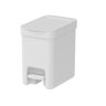 Lixeira Cesto de Lixo com Pedal 6l Branca Banheiro Cozinha - ou - 1
