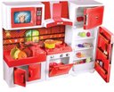 Ver imagem 1 de Cozinha de Brinquedo com Geladeira Armário Fogão e Coifa - Vermelha