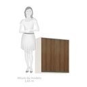Ver imagem 4 de Armário Aéreo de Cozinha 80 Cm 2 Portas de Abrir 2 Prateleiras Linea Luciane Móveis