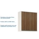 Ver imagem 6 de Armário Aéreo de Cozinha 80 Cm 2 Portas de Abrir 2 Prateleiras Linea Luciane Móveis