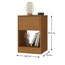 Ver imagem 2 de Mesa de Cabeceira 1 Gaveta Cinamomo Ipê - Rodial