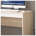 Ver imagem 3 de Mesa Computador Para Escritório 90 Cm Bege Recta Caemmun