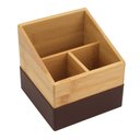 Ver imagem 2 de Porta Utensílio Bambu e Couro 12,5cm - A\CASA