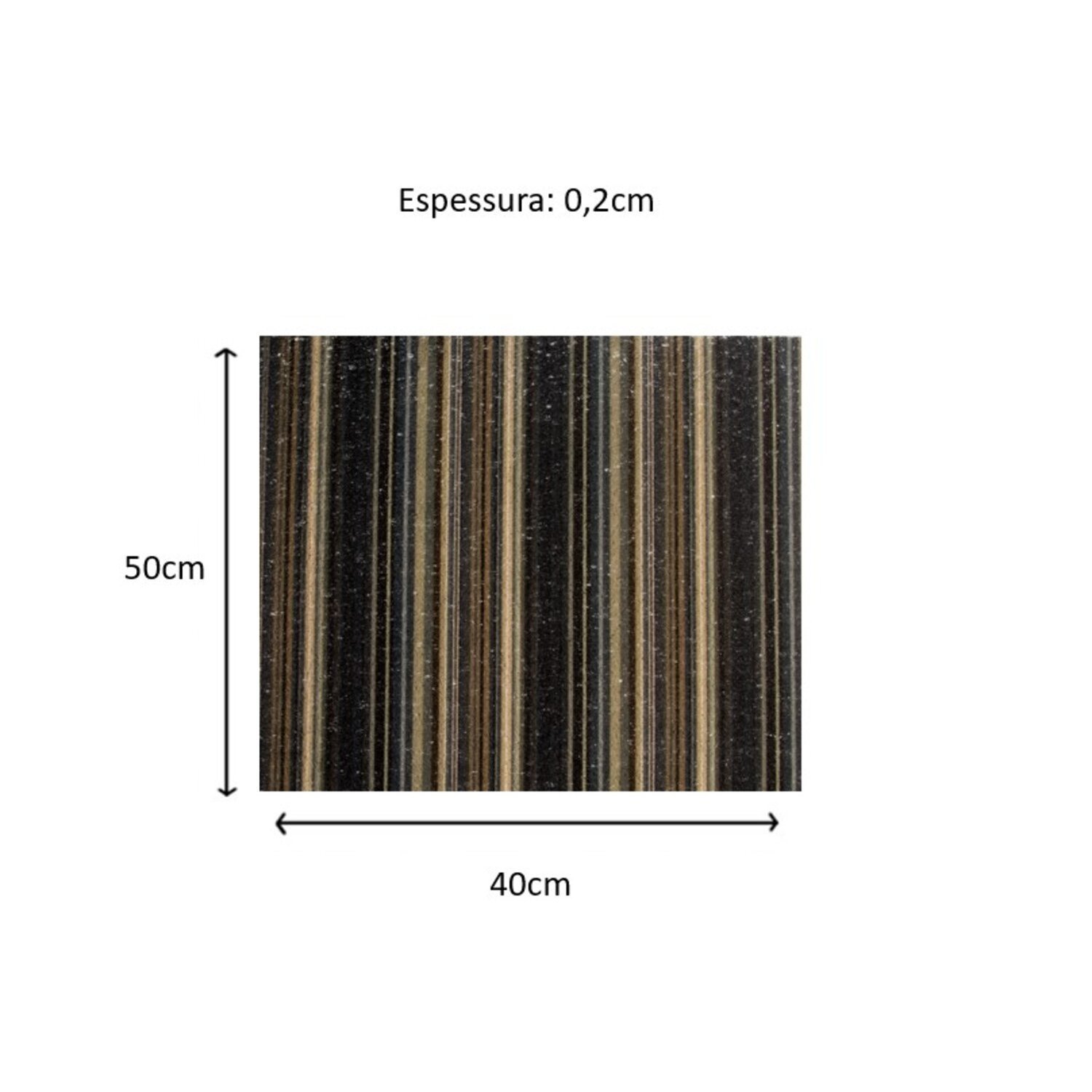 Tapete para Banheiro em Vinil Entrelaçado Estampado 50x40cm Euromats - 5