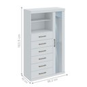 Ver imagem 2 de Cômoda Russell Branco com Espelho