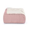 Edredom Casal Dupla Face Plush Sherpa Liso Conforto - 1