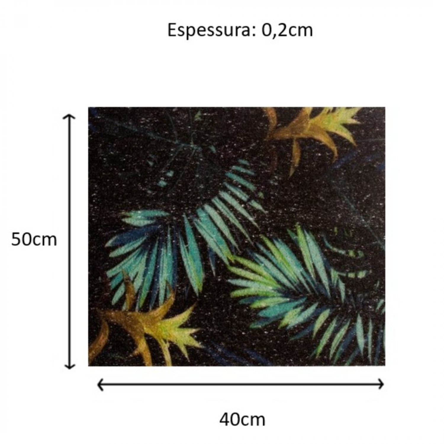 Tapete para Banheiro em Vinil Entrelaçado Estampado 50x40cm Euromats - 5