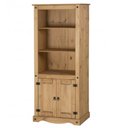 Ver imagem 3 de Estante em Madeira com 2 Portas Marrom Antique