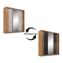 Ver imagem 4 de Guarda Roupa Casal Moema Amêndola Nude Flex com Espelho – Demóbile