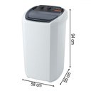 Ver imagem 3 de Máquina de Lavar Premium Plus LWBE150T3 15 kg 220V Branco - Wanke