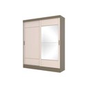 Ver imagem 3 de Guarda Roupa Casal 2 Portas de Correr (1 C- Espelho) e 2 Gavetas Briz B74 Nature-off White - Henn