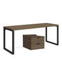 Ver imagem 1 de Mesa com Gaveteiro Escritório Home Office 1,5m 2 Gavetas Kappesberg